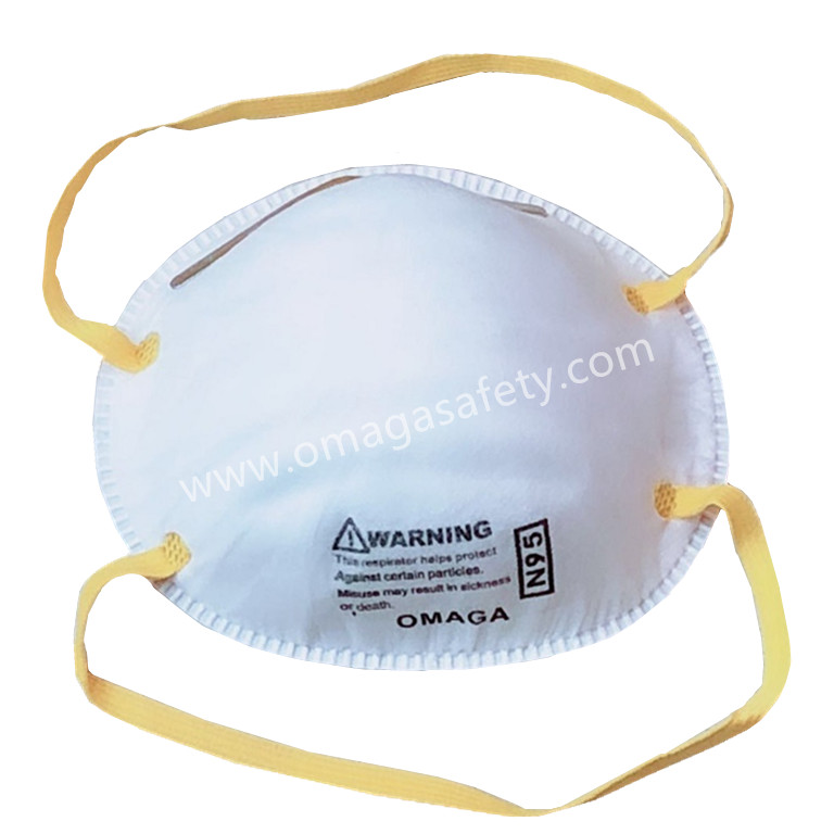 N95 MASK WHITE WITHOUT FILTER CODE: HS-09