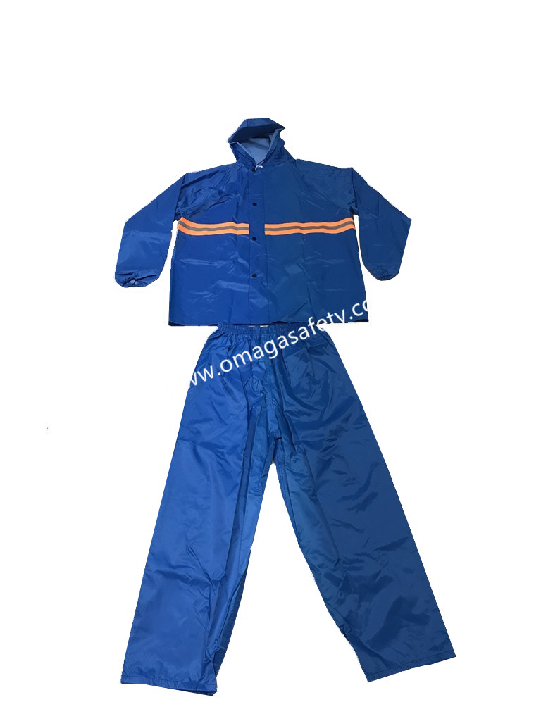  COLORED BLUE RAINCOAT PANTS AND JACKET CODE: MG-09